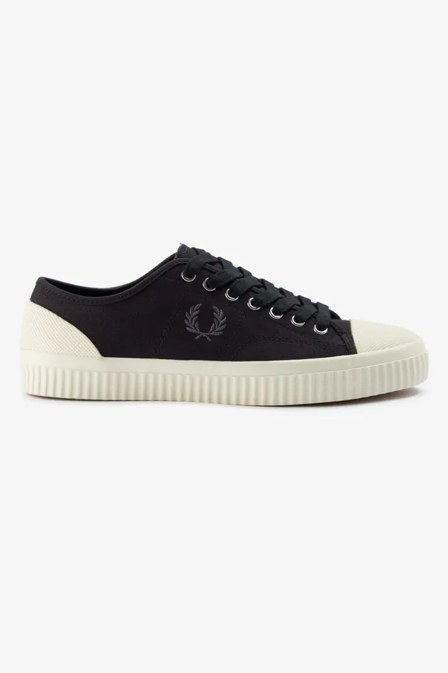 Men Low Hughes Blackgunmetal Fred Perry Shoes