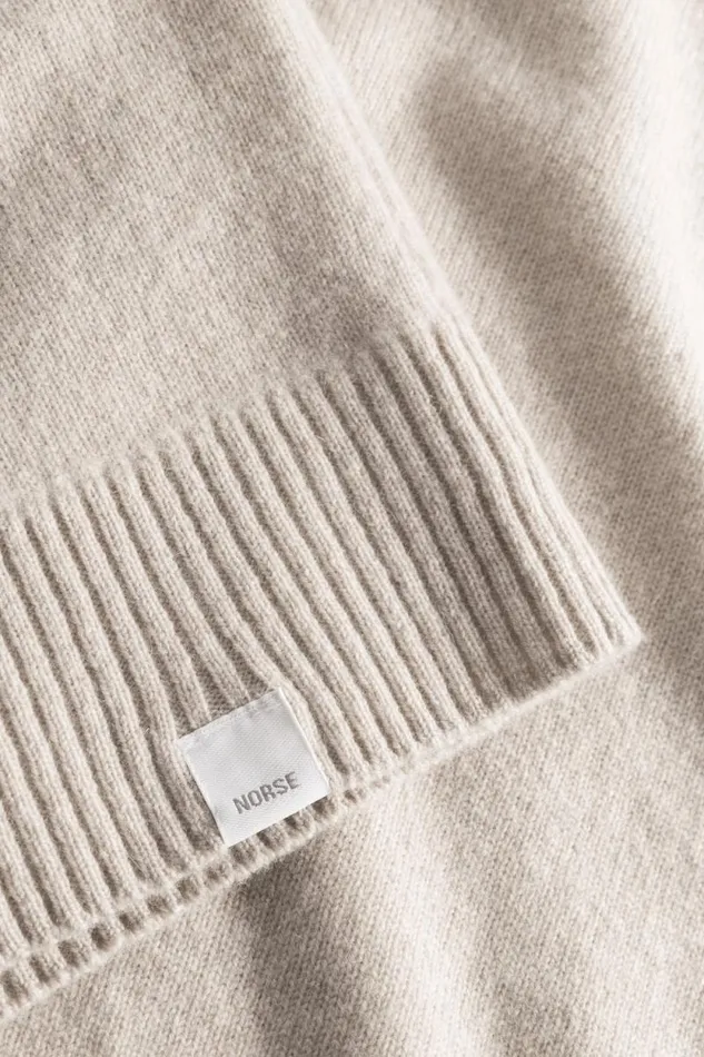 Men Norse Standard Merino Lambswool Cardigan Oatmeal Norse Projects Knitwear