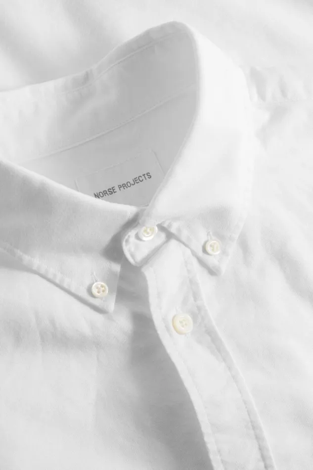 Men Norse Standard Oxford BD Shirt White Norse Projects Shirting