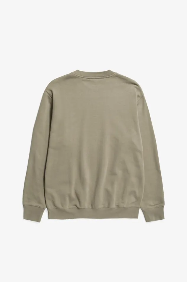 Men Norse Standard Sweatshirt Sediment Green Norse Projects Sweatshirts