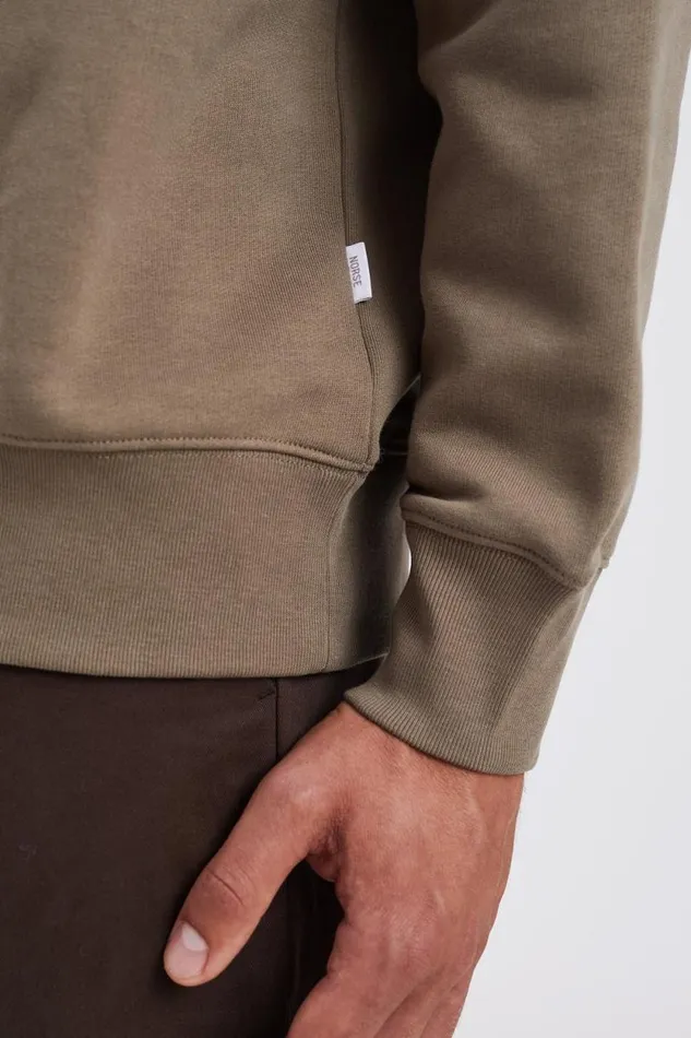 Men Norse Standard Sweatshirt Sediment Green Norse Projects Sweatshirts
