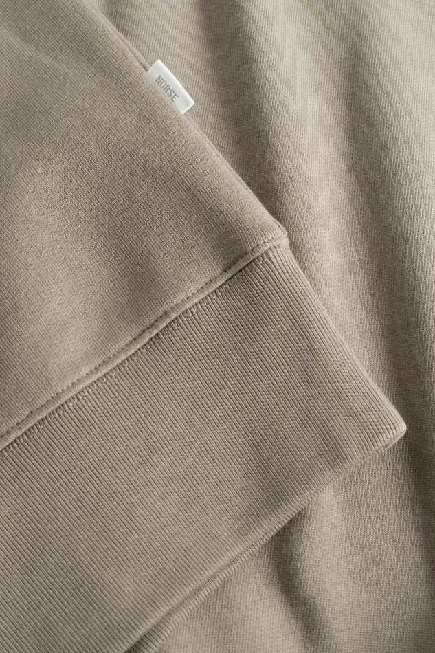 Men Norse Standard Sweatshirt Sediment Green Norse Projects Sweatshirts