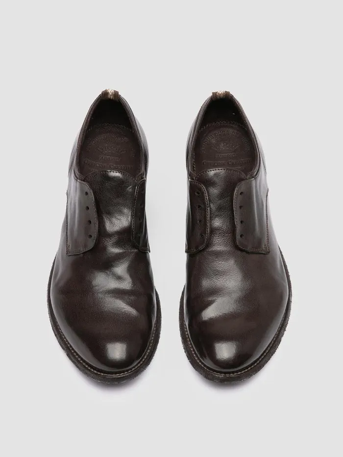 Men Officine Creative Footwear ARCHIVE 500 Brown Leather Derby Shoes Men Officine Creative Footwear ARCHIVE 500 Brown Leather Derby Shoes