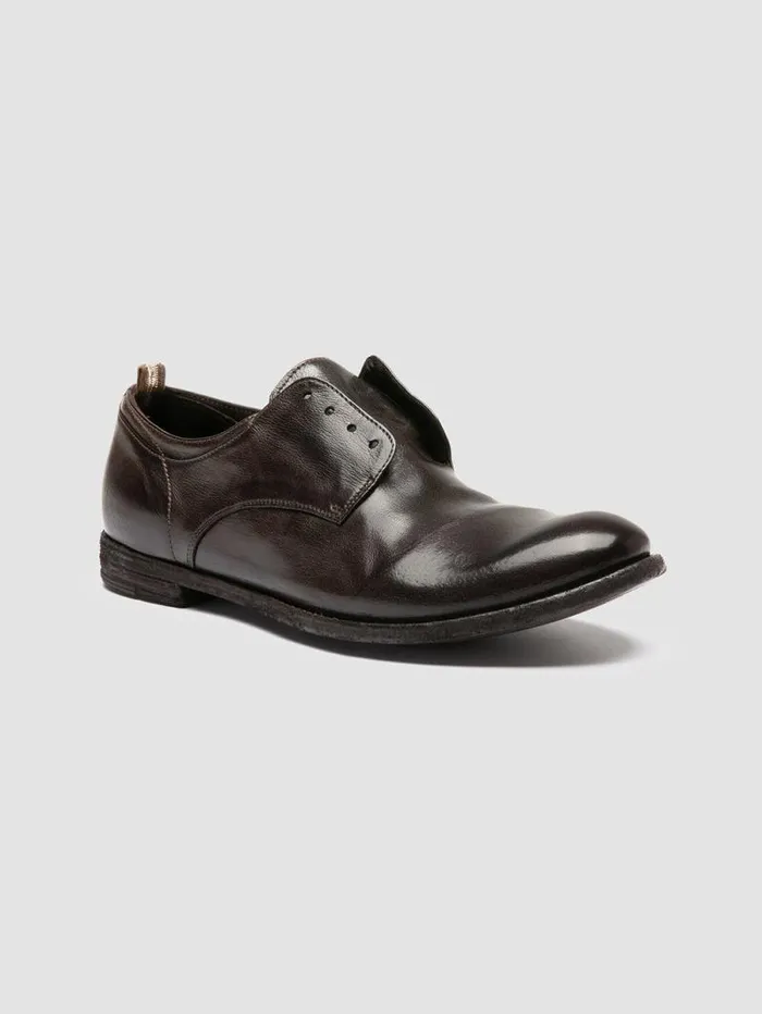 Men Officine Creative Footwear ARCHIVE 500 Brown Leather Derby Shoes Men Officine Creative Footwear ARCHIVE 500 Brown Leather Derby Shoes