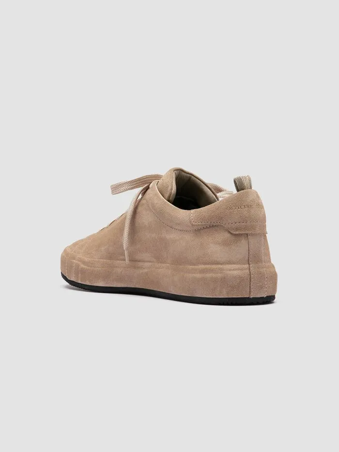 Men Officine Creative Footwear ESSENCE 001 Beige Suede Low Top Sneakers Men Officine Creative Footwear ESSENCE 001 Beige Suede Low Top Sneakers