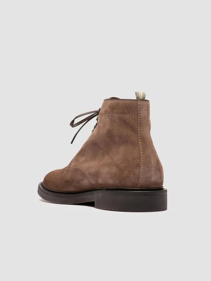 Men Officine Creative Footwear HOPKINS FLEXI 203 Taupe Suede Laceup Boots Men Officine Creative Footwear HOPKINS FLEXI 203 Taupe Suede Laceup Boots
