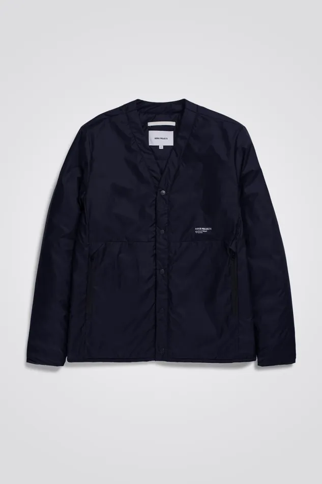 Men Otto Light Pertex Dark Navy Norse Projects Outerwear