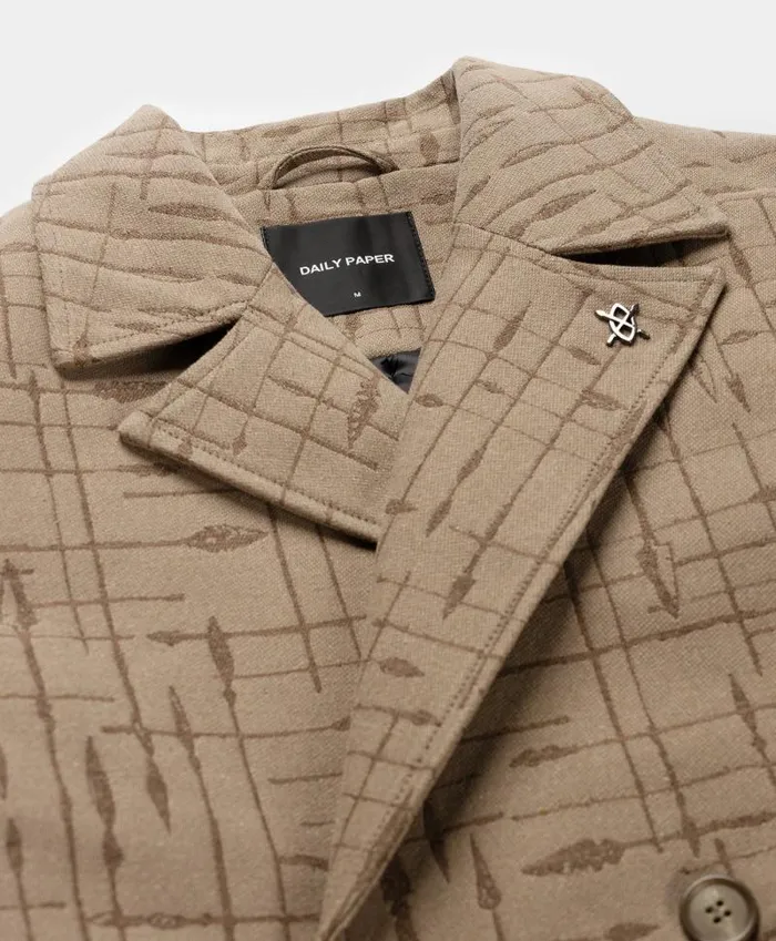 Men Oxford Beige Rashawn Long Jacket Daily Paper Jackets Men Oxford Beige Rashawn Long Jacket Daily Paper Jackets