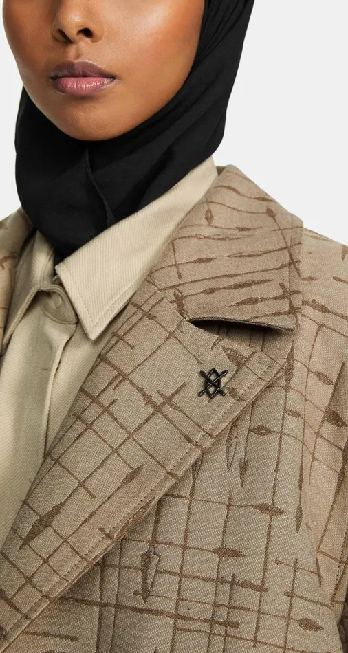Men Oxford Beige Rashawn Long Jacket Daily Paper Jackets Men Oxford Beige Rashawn Long Jacket Daily Paper Jackets