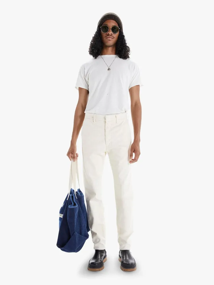 Men Pants Mother Denim The Shaker Prep Cream