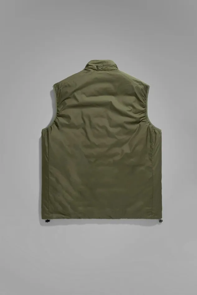 Men Pertex Quantum Midlayer Vest Army Green Norse Projects Outerwear