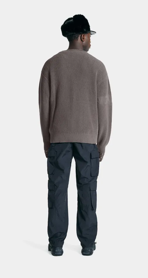 Men Rabbit Grey Band Knit Sweater Daily Paper Knitwear Men Rabbit Grey Band Knit Sweater Daily Paper Knitwear