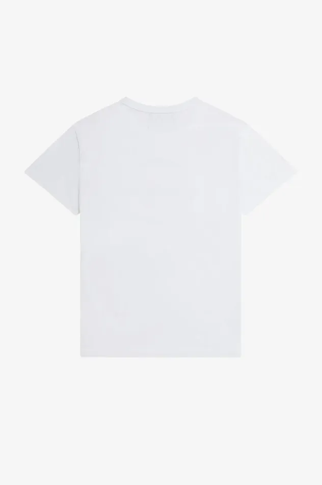 Men Raf SimonsPrinted SlimFit TShirt White Fred Perry TShirts