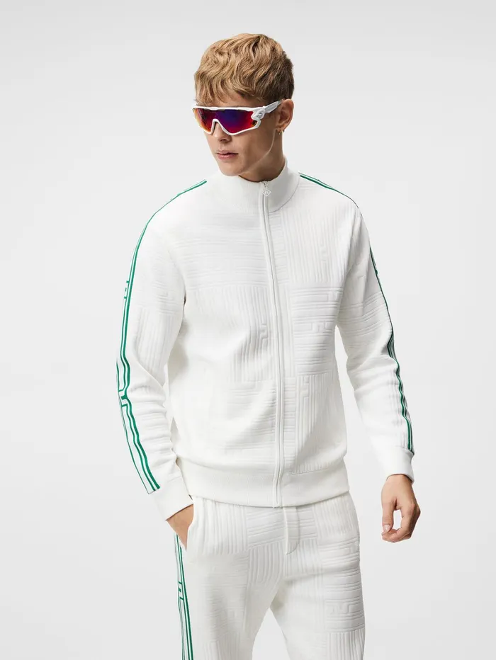 Men Robin Knitted Sweater Bridge Stripe Patchwork JLindeberg Knitwear