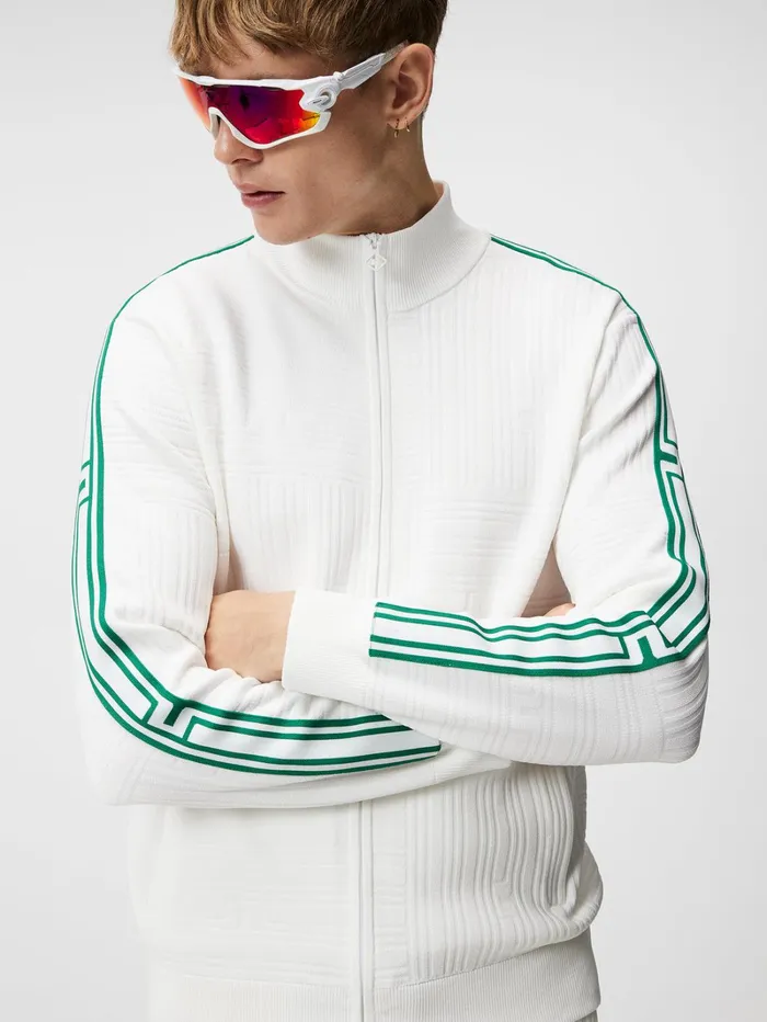 Men Robin Knitted Sweater Bridge Stripe Patchwork JLindeberg Knitwear Men Robin Knitted Sweater Bridge Stripe Patchwork JLindeberg Knitwear