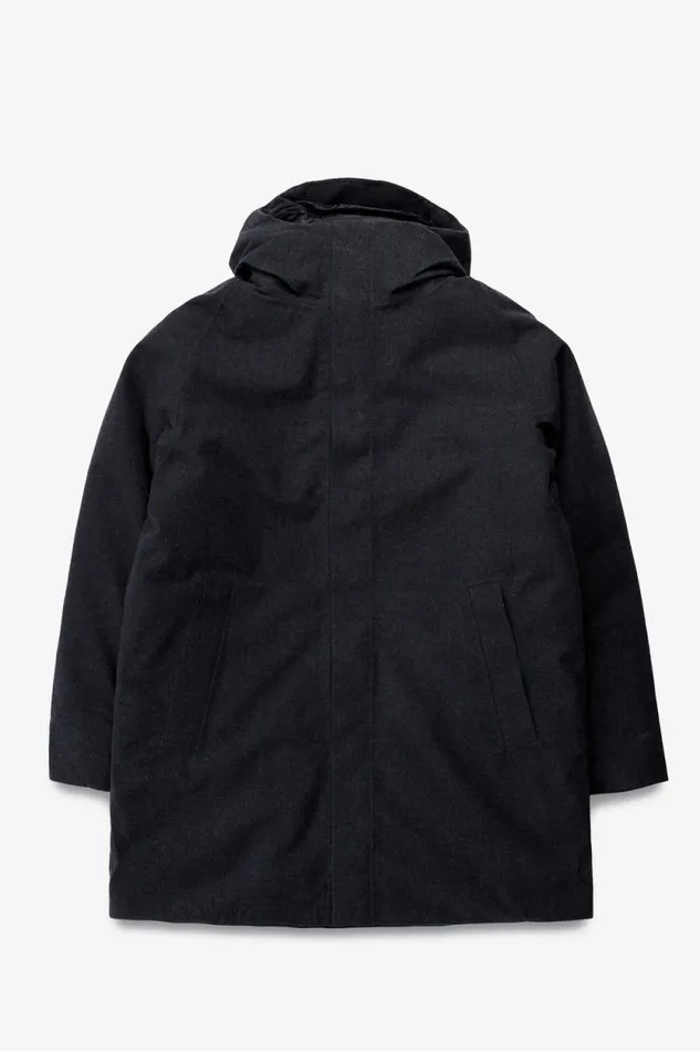 Men Rokkvi 60 GoreTex Wool Down Jacket Charcoal Melange Norse Projects Outerwear