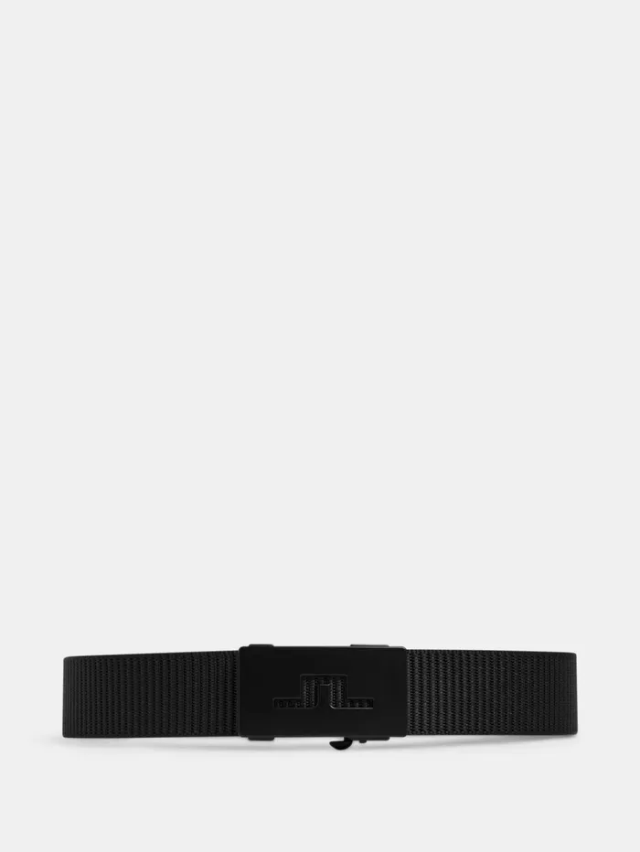 Men Roy Webbing Belt Black JLindeberg Belts