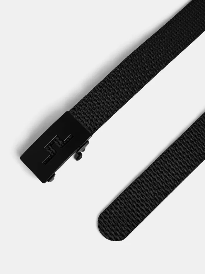 Men Roy Webbing Belt Black JLindeberg Belts Men Roy Webbing Belt Black JLindeberg Belts