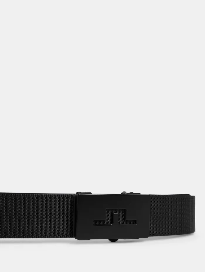 Men Roy Webbing Belt Black JLindeberg Belts Men Roy Webbing Belt Black JLindeberg Belts