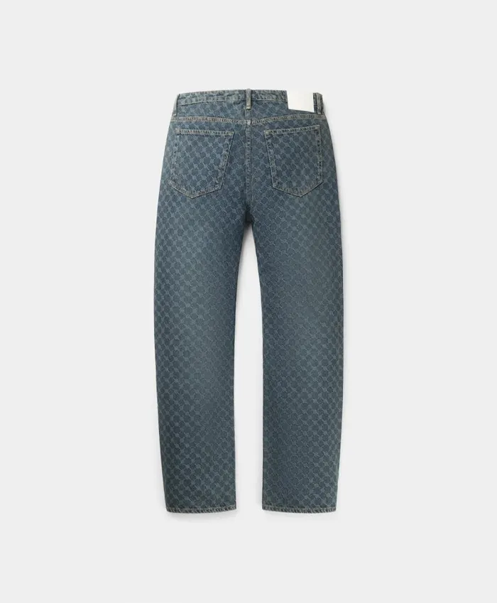 Men Sand Blue Amba Monogram Relaxed Jeans Daily Paper Jeans Men Sand Blue Amba Monogram Relaxed Jeans Daily Paper Jeans