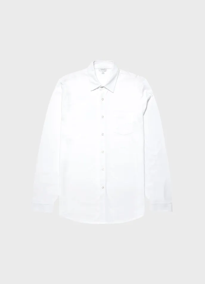 Men Shirts ussunspel Piqu Shirt White