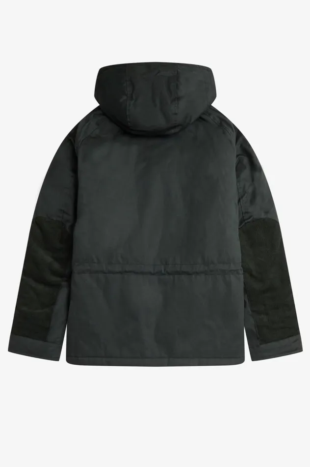 Men Short Snorkel Parka Night Green Fred Perry Coats and Jackets