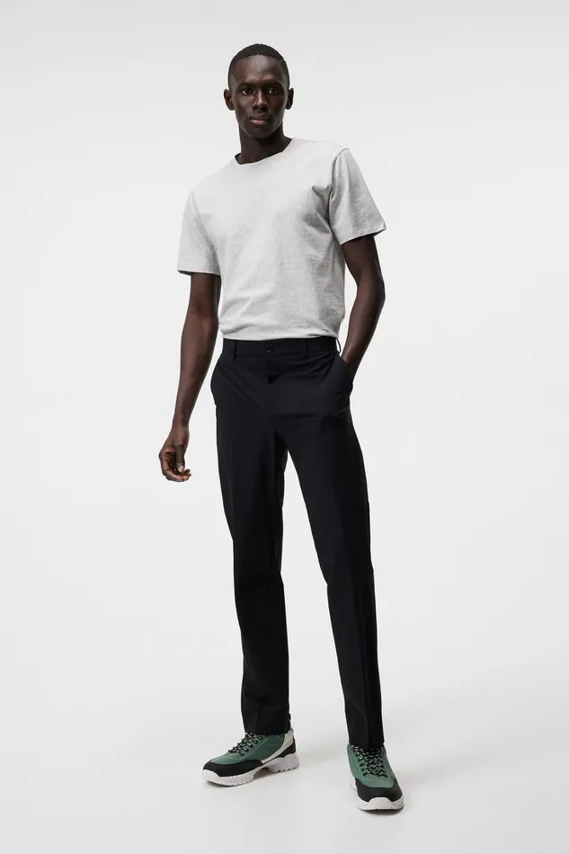 Men Sid Basic Cotton Tee Light Grey Melange JLindeberg Tshirts Men Sid Basic Cotton Tee Light Grey Melange JLindeberg Tshirts