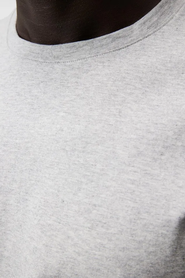 Men Sid Basic Cotton Tee Light Grey Melange JLindeberg Tshirts Men Sid Basic Cotton Tee Light Grey Melange JLindeberg Tshirts