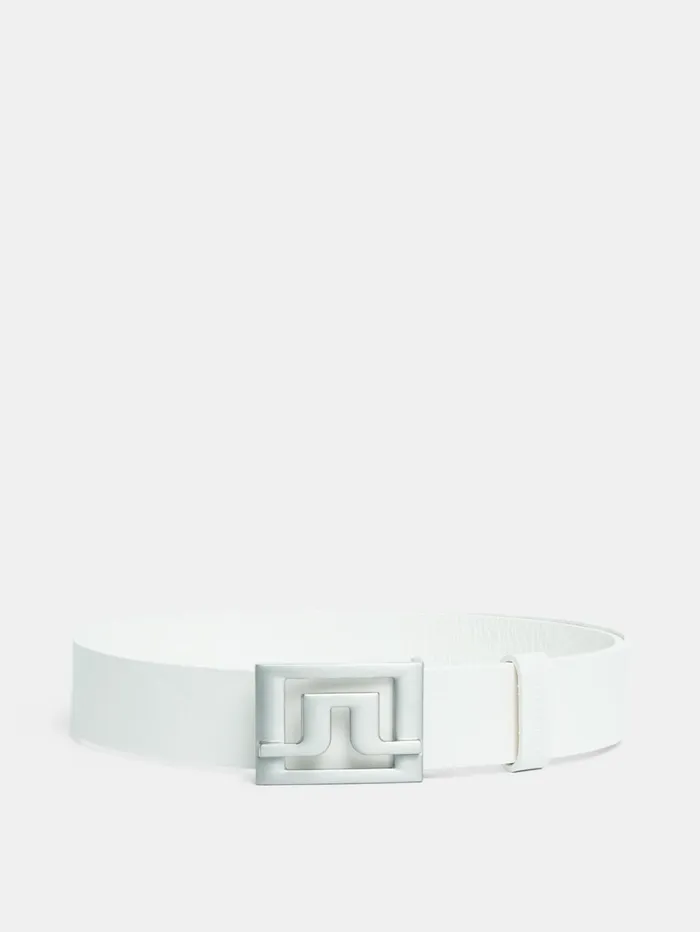 Men Slater 40 White Leather White JLindeberg Belts