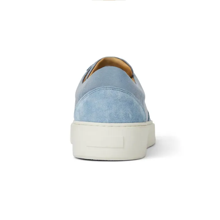 Men Sneakers Bruno Magli Darian Sneaker Light Blue Canvas