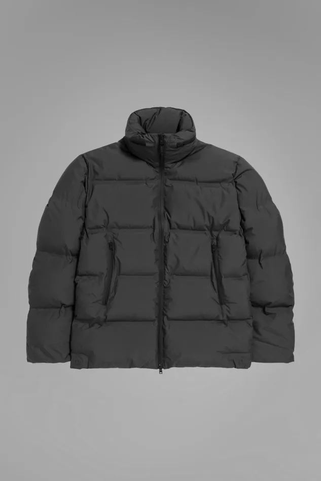 Men Stand Collar Short Down Jacket Pertex Shield Battleship Grey Norse Projects Outerwear