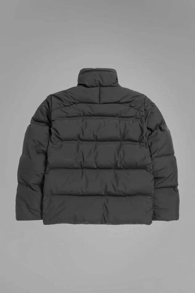 Men Stand Collar Short Down Jacket Pertex Shield Battleship Grey Norse Projects Outerwear