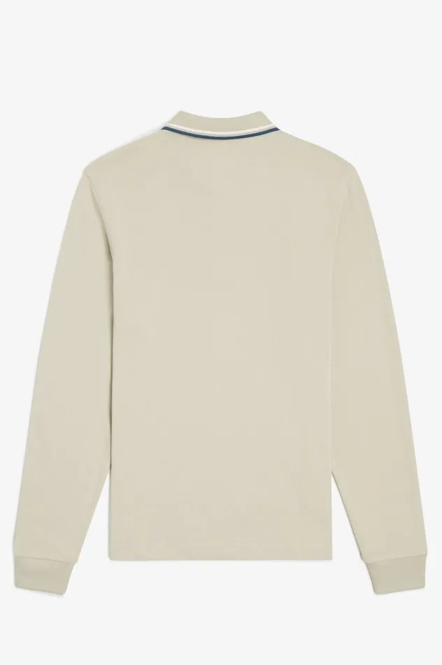 Men The ShirtM3636 Light Oystersnow Whitepetrol Blue Fred Perry The Fred Perry Shirt