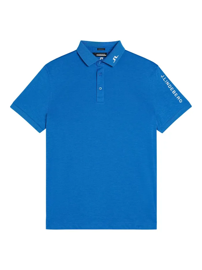 Men Tour Tech Reg Fit Polo Lapis Blue Melange JLindeberg Polo Shirts Men Tour Tech Reg Fit Polo Lapis Blue Melange JLindeberg Polo Shirts
