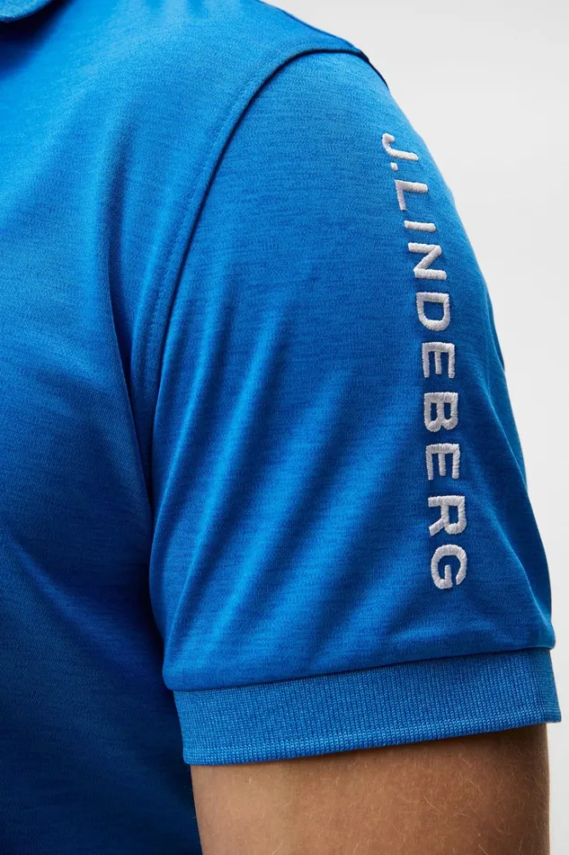Men Tour Tech Reg Fit Polo Lapis Blue Melange JLindeberg Polo Shirts Men Tour Tech Reg Fit Polo Lapis Blue Melange JLindeberg Polo Shirts