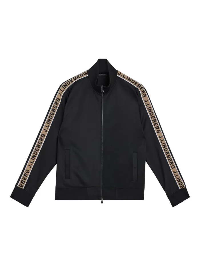 Men Travis Track Jacket Black JLindeberg Sweatshirts Men Travis Track Jacket Black JLindeberg Sweatshirts