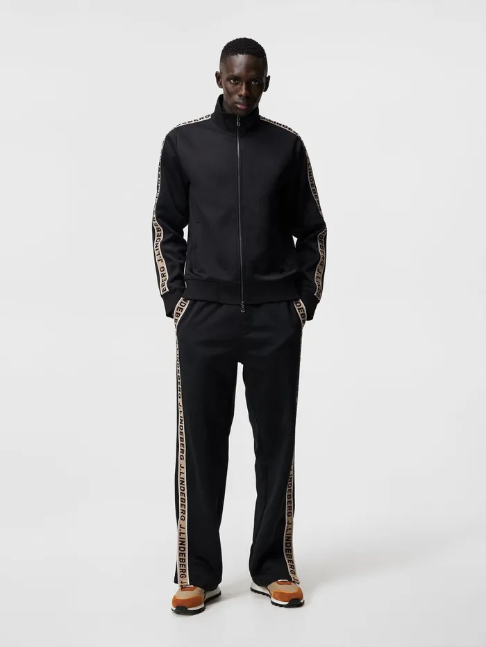 Men Travis Track Jacket Black JLindeberg Sweatshirts Men Travis Track Jacket Black JLindeberg Sweatshirts