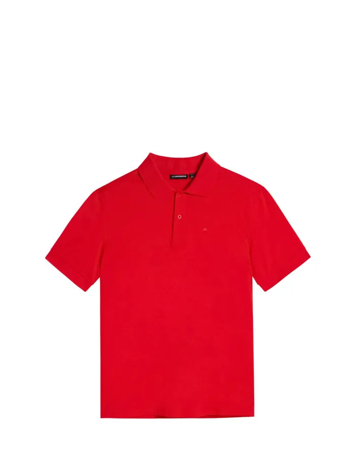 Men Troy Polo Shirt Fiery Red JLindeberg Polo Shirts Men Troy Polo Shirt Fiery Red JLindeberg Polo Shirts