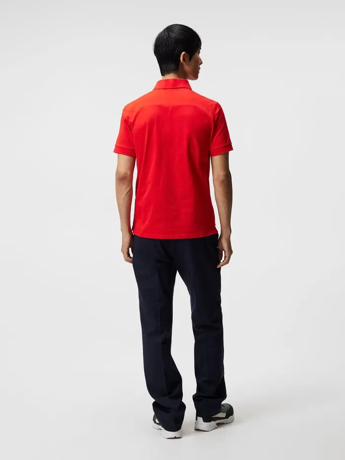 Men Troy Polo Shirt Fiery Red JLindeberg Polo Shirts Men Troy Polo Shirt Fiery Red JLindeberg Polo Shirts