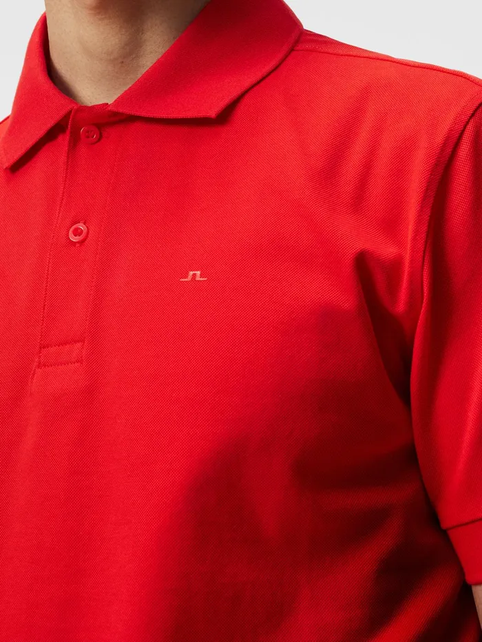 Men Troy Polo Shirt Fiery Red JLindeberg Polo Shirts Men Troy Polo Shirt Fiery Red JLindeberg Polo Shirts