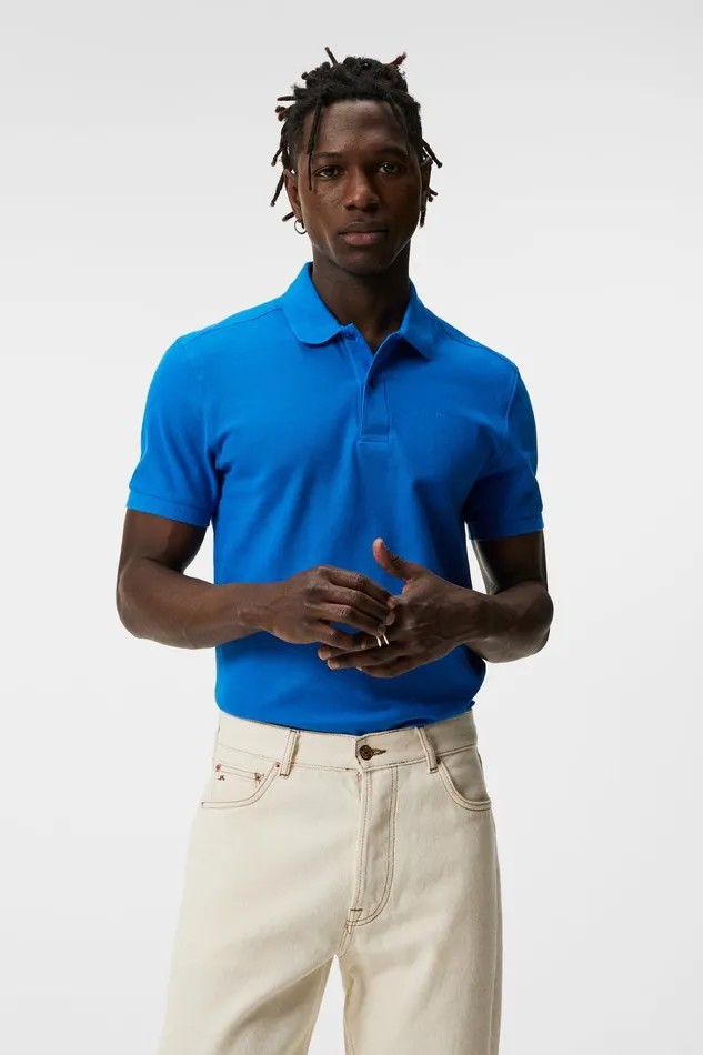 Men Troy Polo Shirt Lapis Blue JLindeberg Polo Shirts
