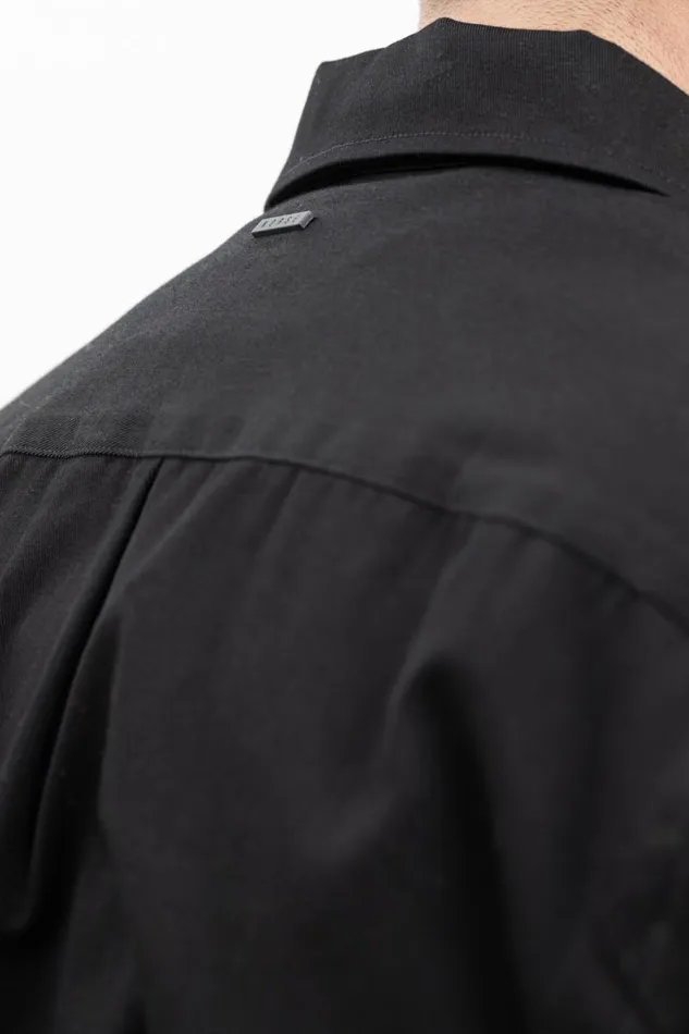 Men Ulrik Gabardine Overshirt Black Norse Projects Overshirts