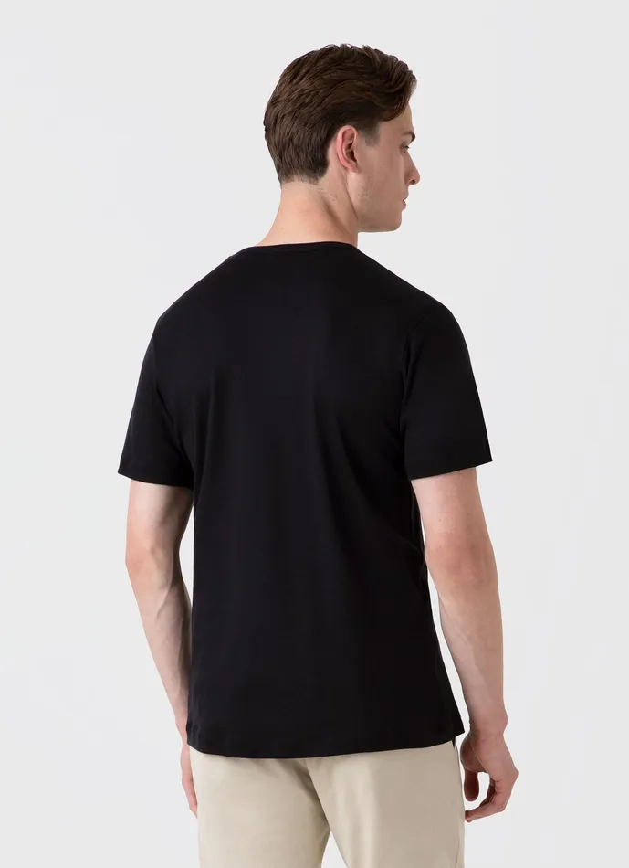 Men ussunspel Sea Island Cotton Tshirt Black Tshirts Men ussunspel Sea Island Cotton Tshirt Black Tshirts