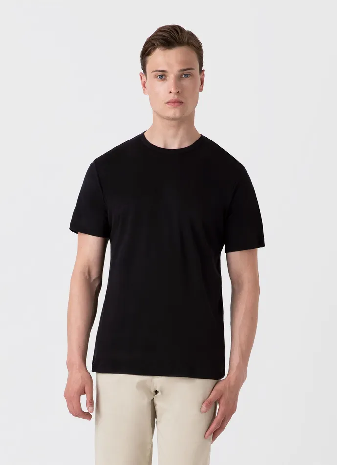 Men ussunspel Sea Island Cotton Tshirt Black Tshirts Men ussunspel Sea Island Cotton Tshirt Black Tshirts