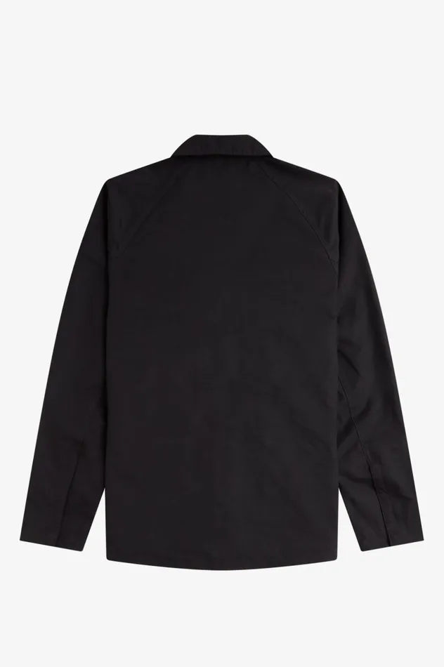 Men Utility Overshirt Black Fred Perry Overshirts
