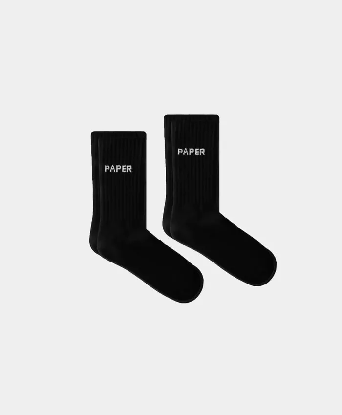 MenWomen Black Etype Sock 2Pack Daily Paper Socks