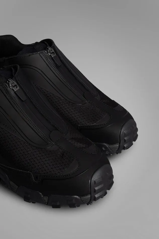Men Zip Up Runner Black Norse Projects Footwear