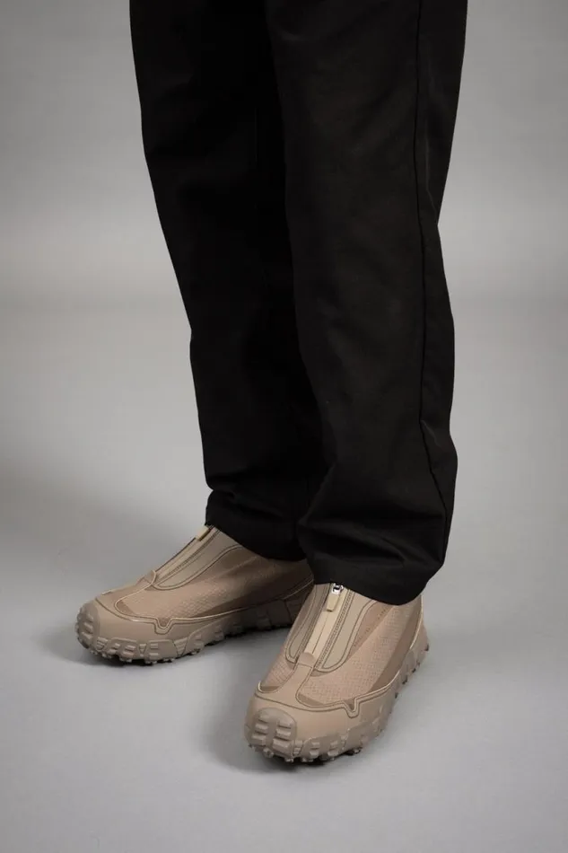 Men Zip Up Runner Mid Khaki Norse Projects Footwear