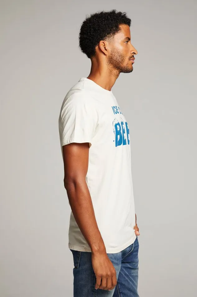 Mens Chaser Brand Tops Ice Cold Beer Mens Tee