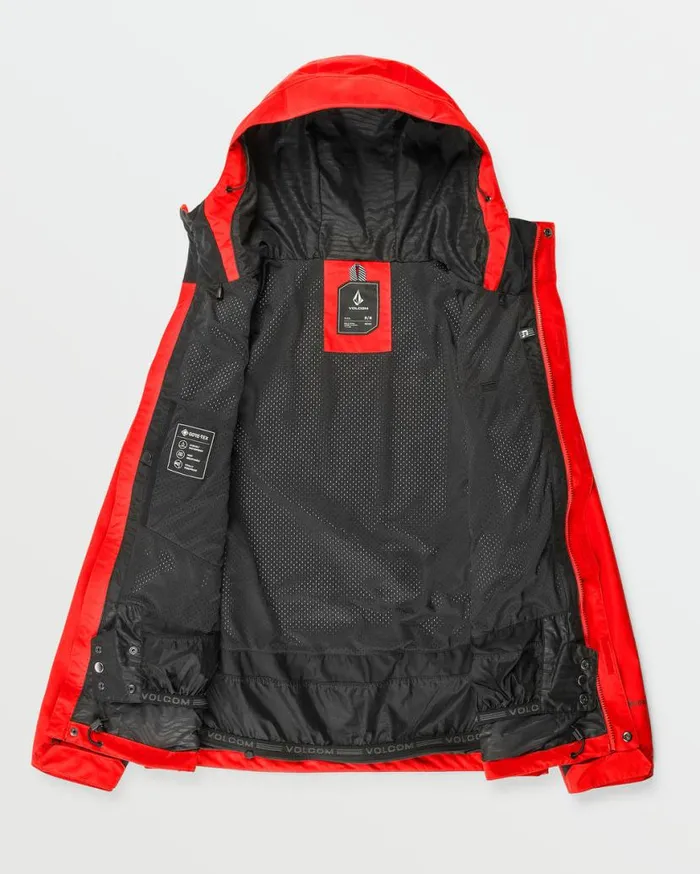 Mens Dua GoreTex Jacket 8211 Crimson Mens Volcom Jackets